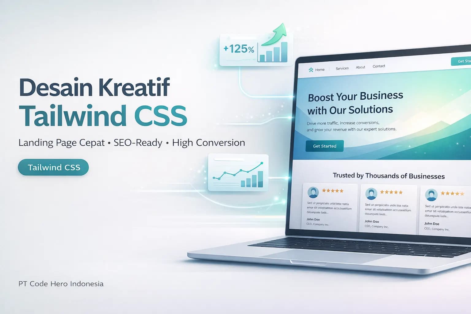 Desain Website Kreatif dengan Tailwind CSS: Panduan Landing Page Modern untuk Bisnis di Medan