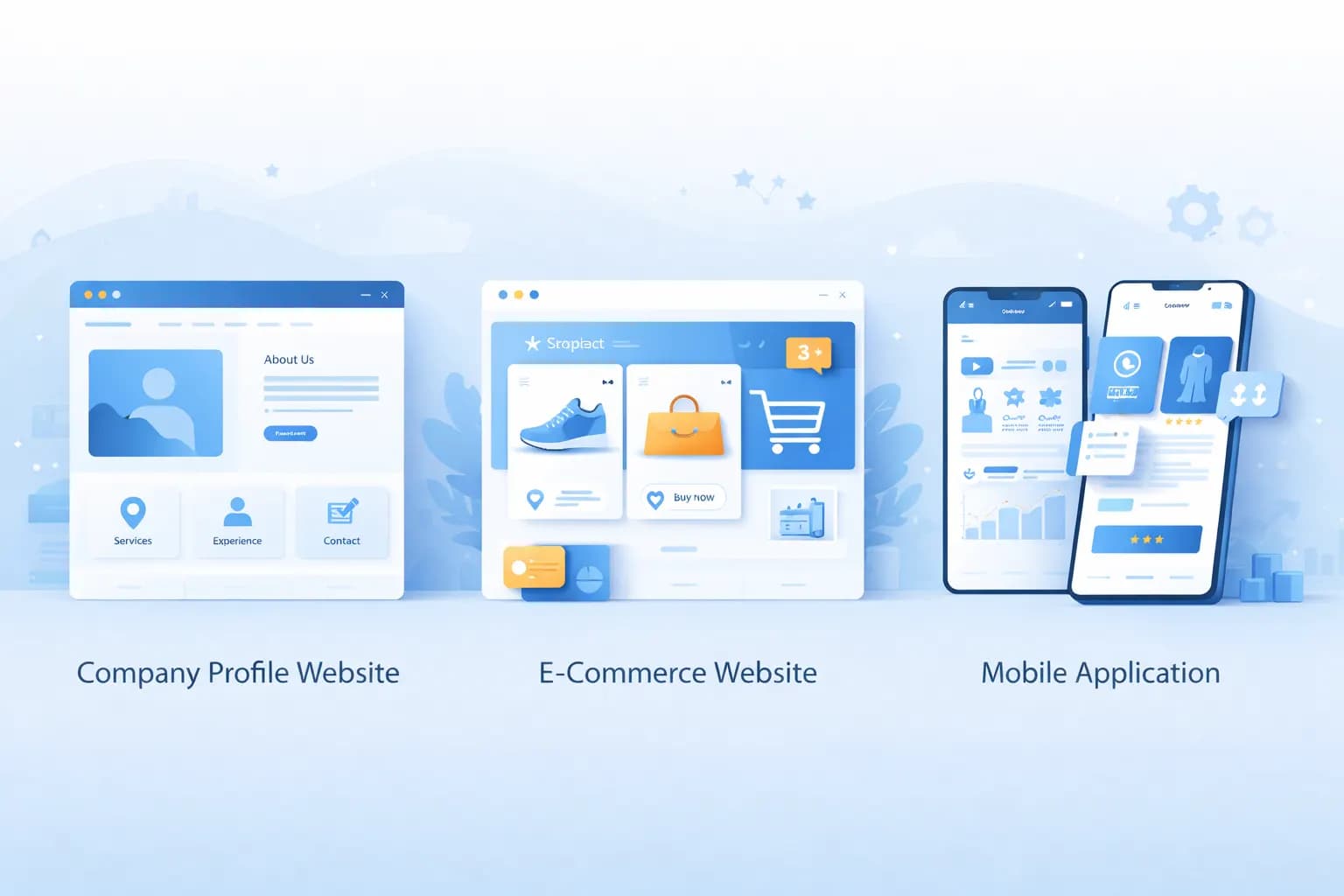 Differences Between Company Profile Websites, Online Stores, and Applications