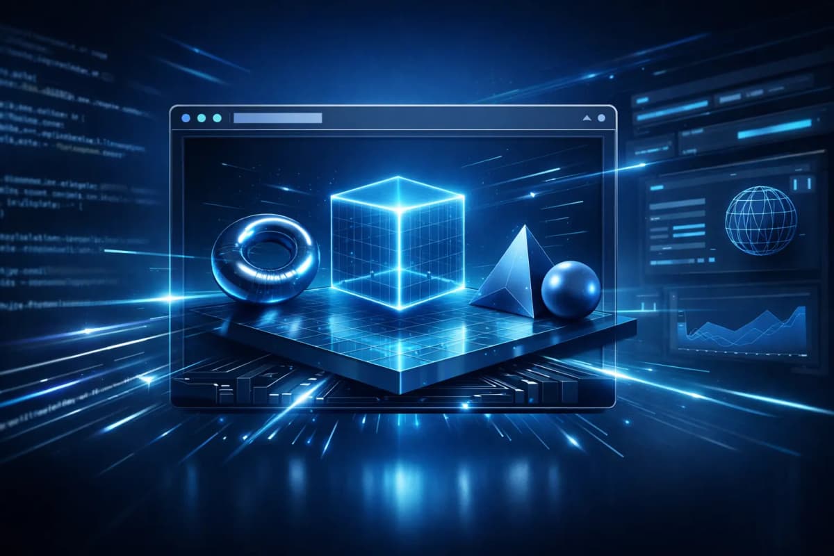 Three.js WebGL Renderer 3D Graphics Library untuk Website Interaktif Modern