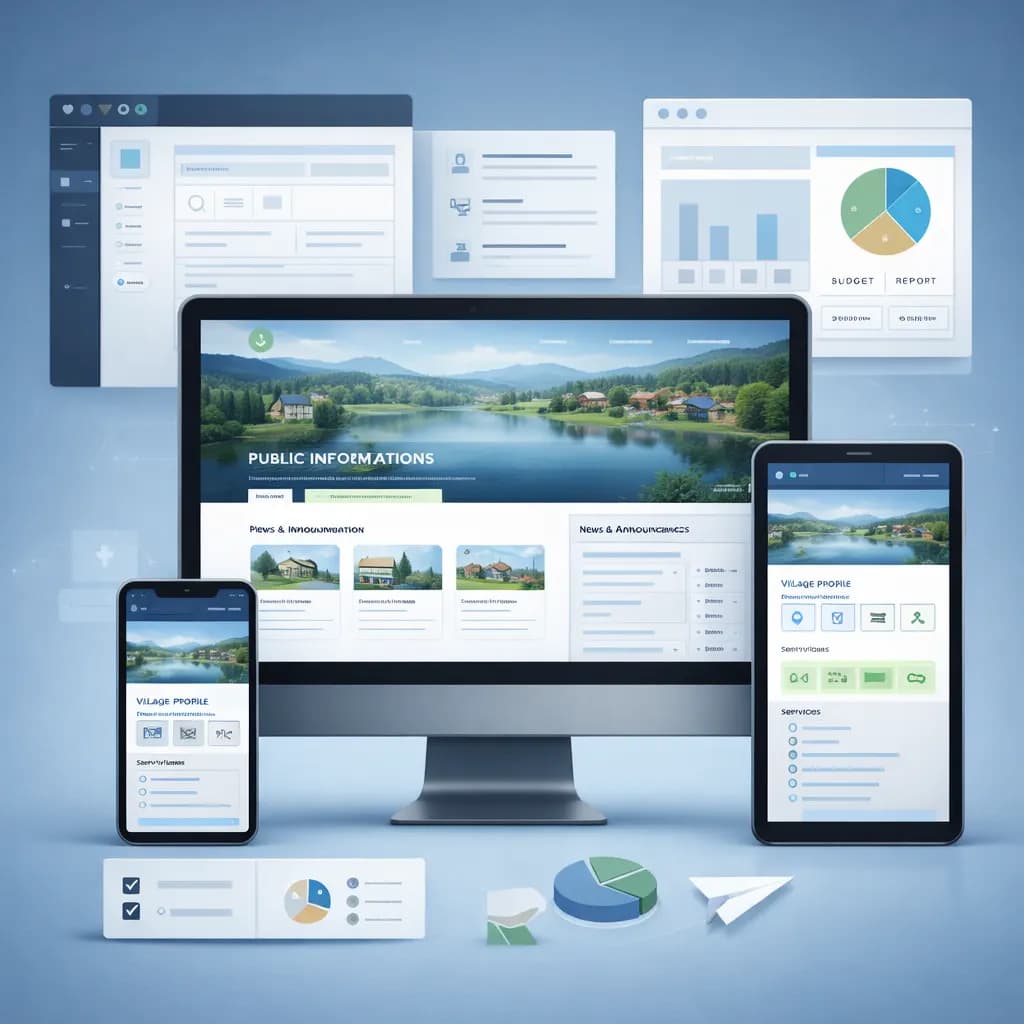 Modern & Professional Village Website Development