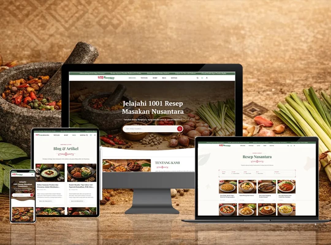 1001 Resep Nusantara – Indonesian Recipe Website