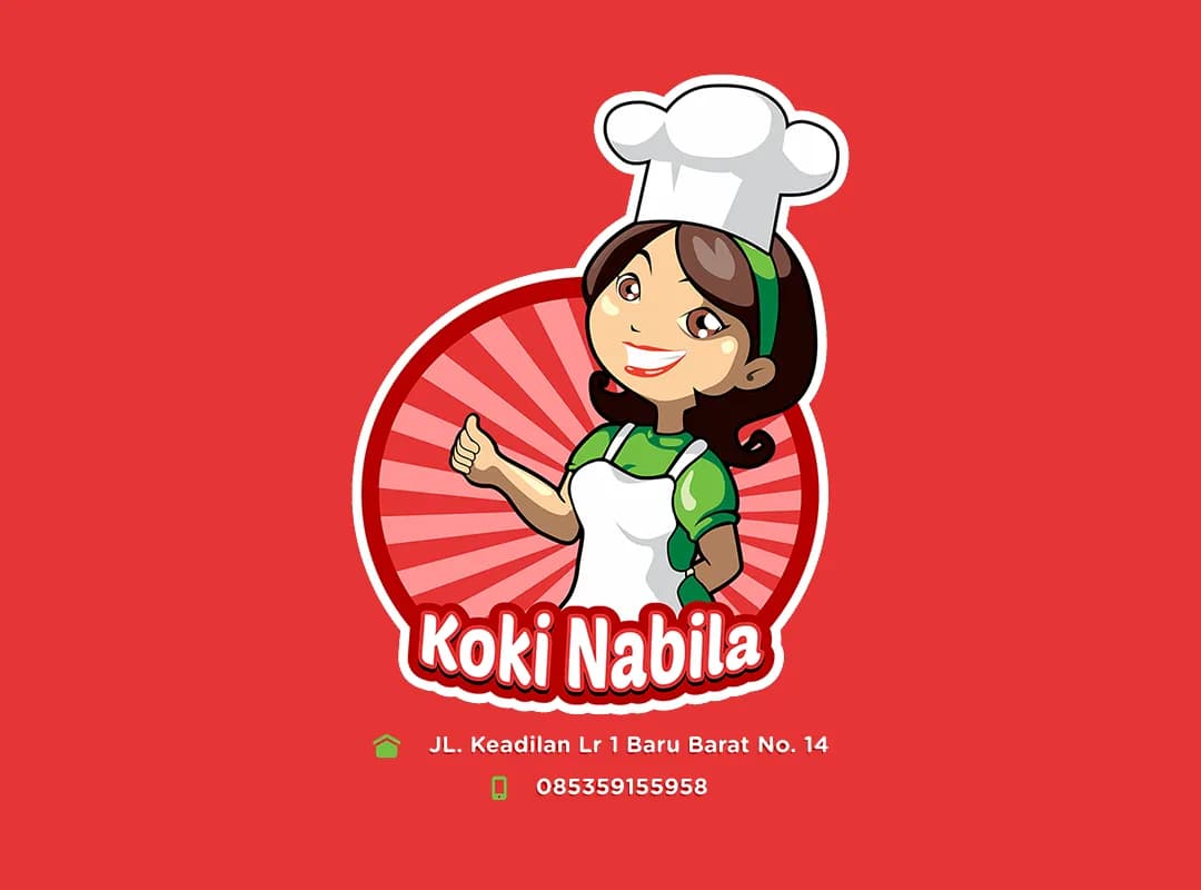 Desain Logo Koki Nabila – Branding Kuliner